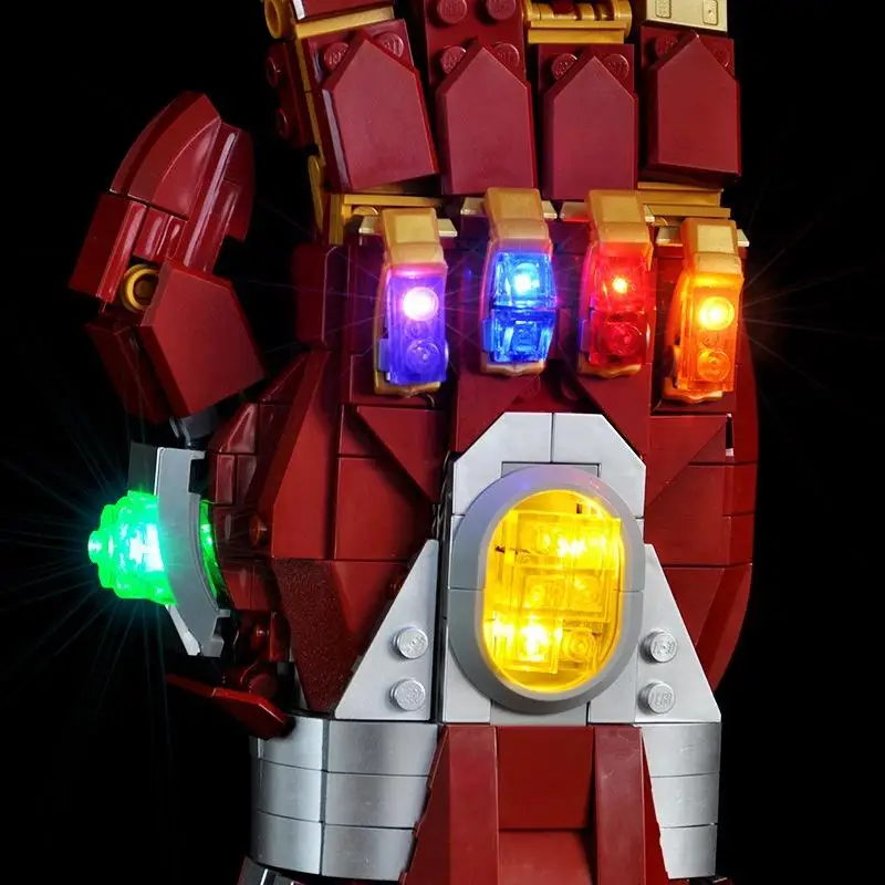 LYBMTWF LED Lighting Kit Compatible with Lego 76223 Nano Gauntlet Model (NOT Include The Model Bricks)