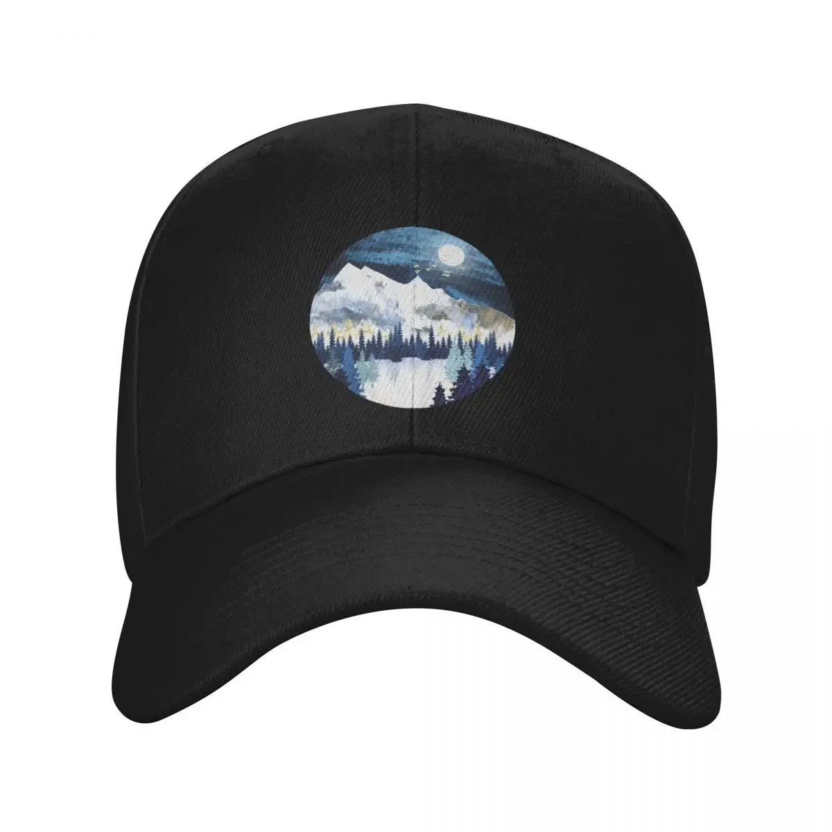 

Бейсбольная кепка Moonlit Snow Snap Back Hat, шляпа-дерби, кепка для рыбалки, женская и мужская