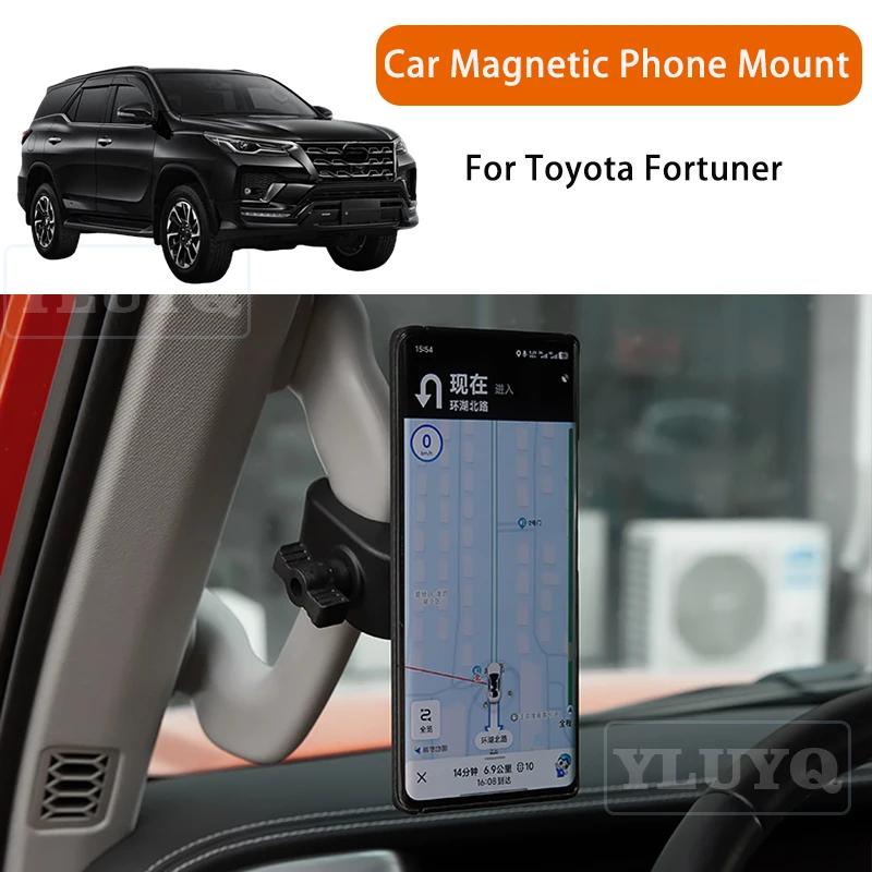 

For Toyota Fortuner Car Magnetic Phone Holder, Gravity Navigation Mount, A-Pillar, Passenger Side, Car Interior Accessories