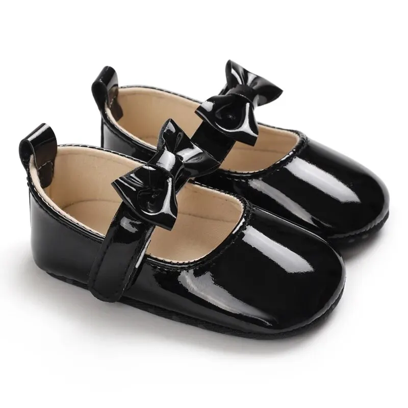 Baby Girl Shoes Bowknot Flats Soft Sole Newborn Princess Walker Sandals Formal Toddler Shoe