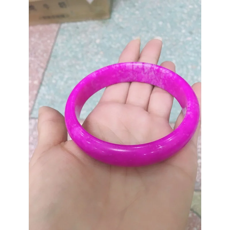 

Natural Pink Sugilite Jade Gemstone Bangle Bracelet 54-64mm Jewelry