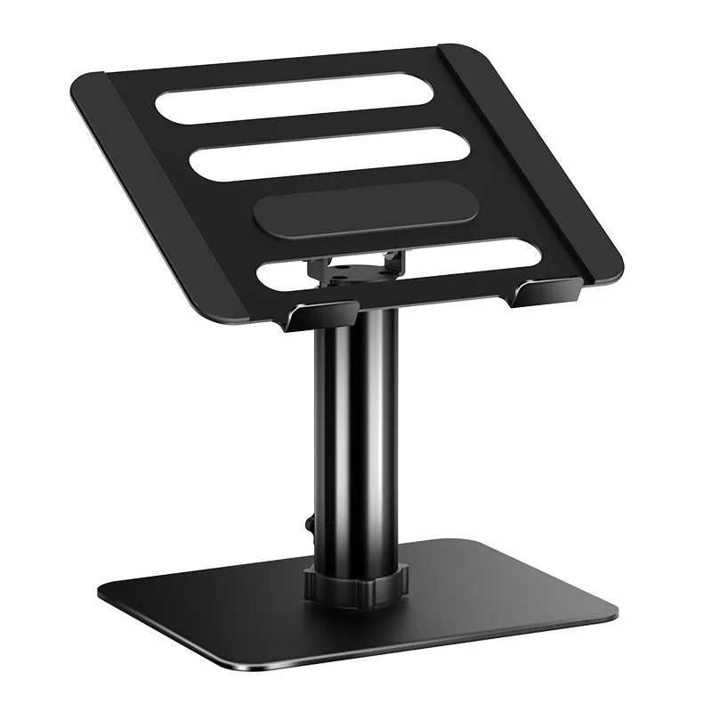 360-degree Rotating Carbon Steel Computer Stand, Heightening Retractable Lifting Desktop Notebook Holder