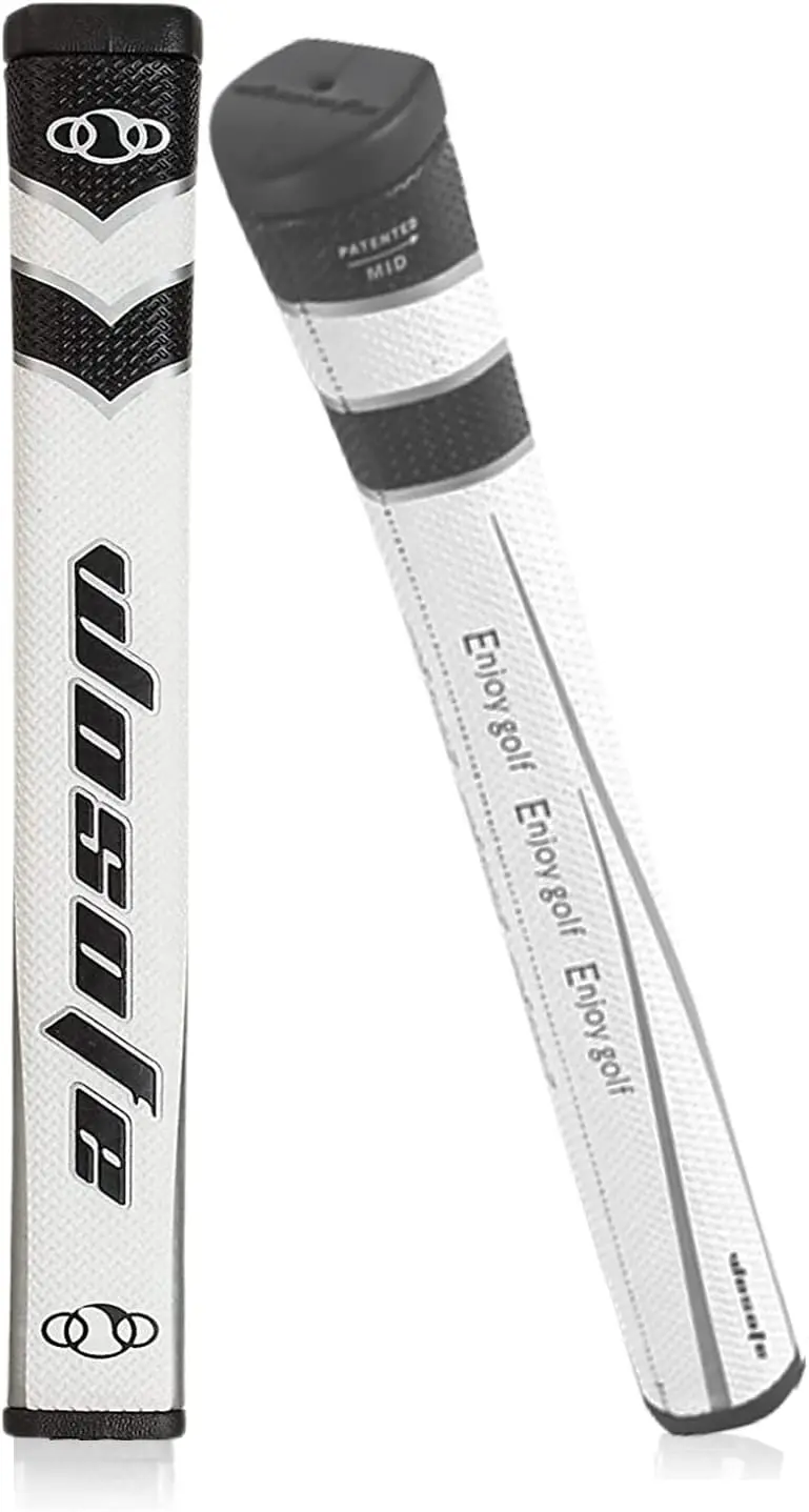 Golf Putter Grip Midsize for Men 45g 2.0 Fit Most Iron Club Pistol Shape Lightweight Tacky Surface Delicate Pattern Soft Polyure
