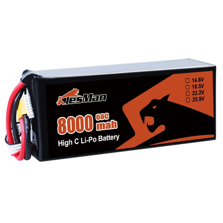 OEM 22.2V FPV battery Klesman 8000mAh batteries China 6S lipo battery fpv