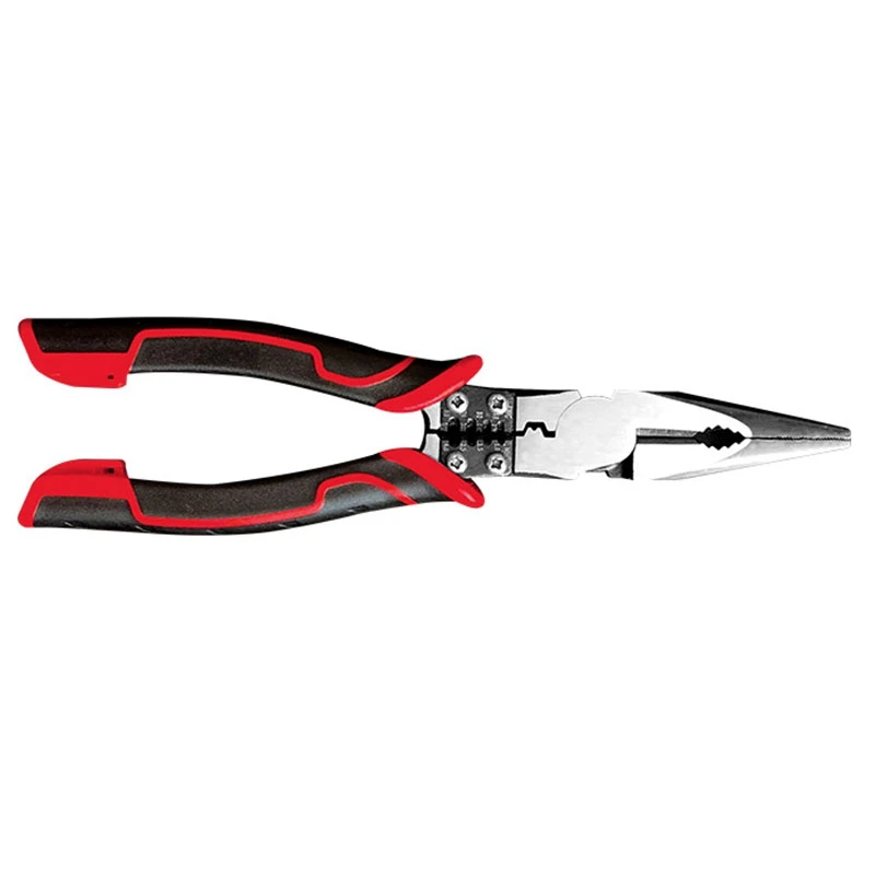 Needle Nose Pliers Multi-Function Pliers 4 In 1 Wire Cutters Wire Stripper Electrical Wiring Work Cable Cutter 8In