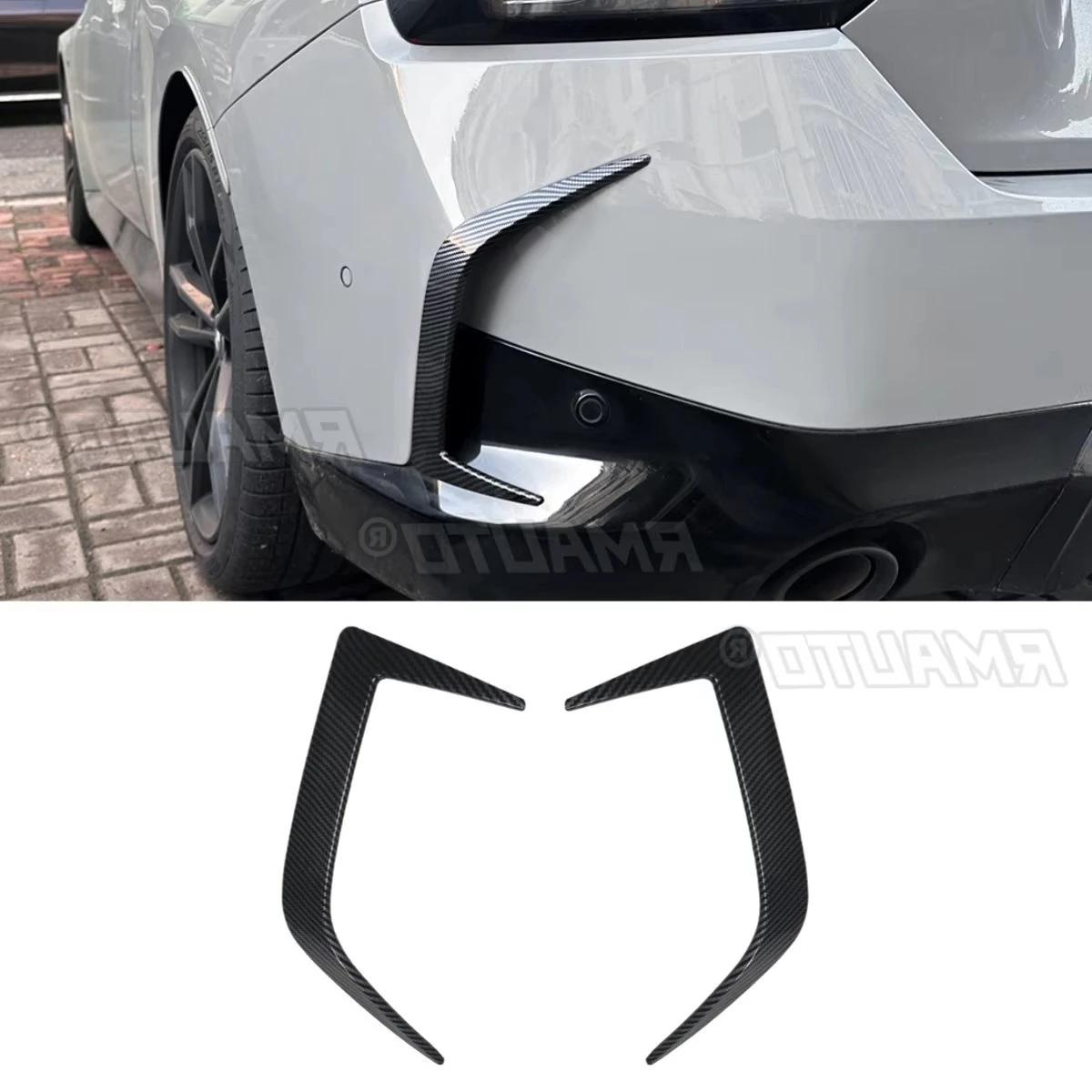 

Для BMW 2 серии G42 M Sport 2022+ Автомобильный задний бампер, вентиляционное отверстие, разделитель, аксессуары, разделитель бампера, крышка вентиляционного отверстия, отделка кузова