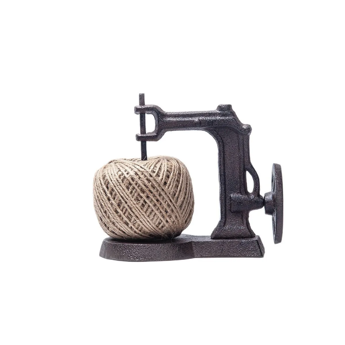 

Чугунная рама с веревочным декором, швейная машинка, декоративное украшение, ретро-аксессуар для дома, сада, двора, балкона, катушка с проволокой, металл
