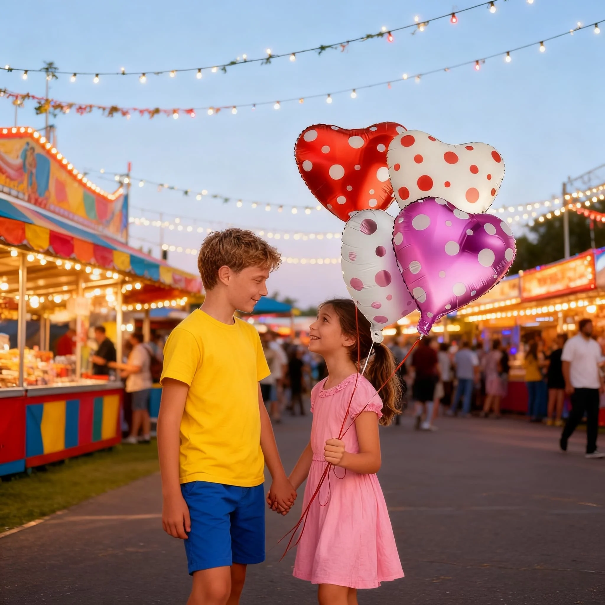 

Heart Polka Dot Balloons for Mother's Day Birthday Valentine's Day Party Baby Shower Festival Romantic Decorations Helium Globos