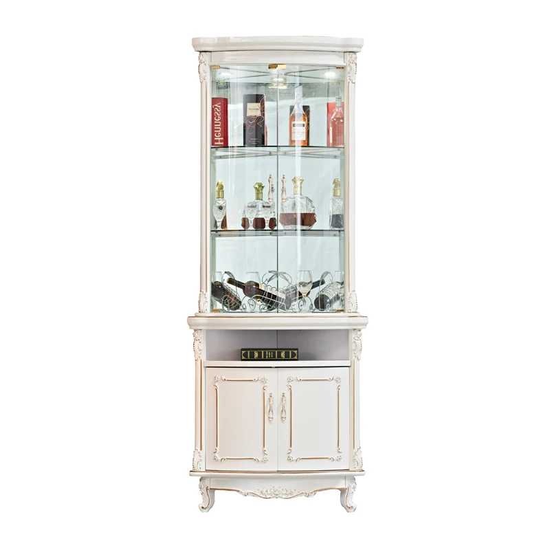 European style wine cabinet corner cabinet wall corner cabinet triangle corner locker living room corner cabinet corner multi-fu