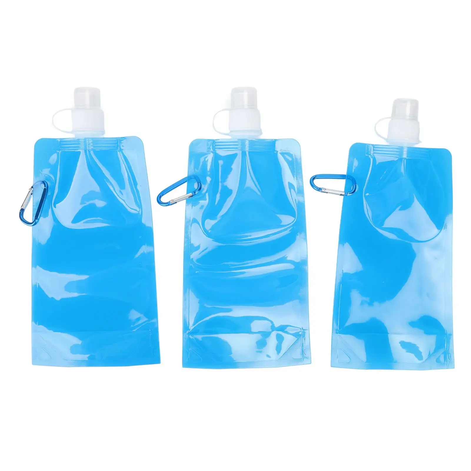 

700ml Foldable Leakproof Water Bottle - Eco-Friendly PE Soft Flask for camping , Easy Storage and Reusable