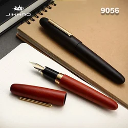 Jinhao-pluma estilográfica de madera Natural 9056, plumín extrafino de lujo, elegante, suministros de escritura para la escuela y la Oficina, material de papelería, 0,38/0,5/1,0mm