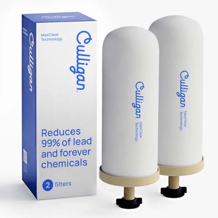 

MaxClear 7 Gravity Water Filter Replacement Compatible with ProOne and Berkey Water Filter Systems Ceramic and Carbon