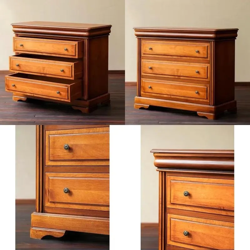 for Modern Cherry Three Drawer Small Cabinet Compact Vintage Bedside Cabinet Vintage Bedside Drawer Cabinet Locker
