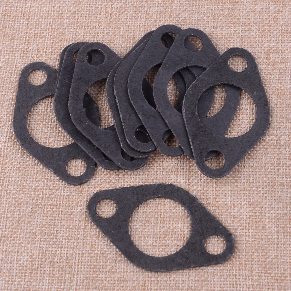 

LETAOSK Interor Black 10Pcs Exhaust Muffler Gasket Fit For Honda GX390 GX340 188F 11HP-13HP Engine Motor Generator Water Pump