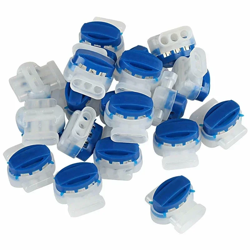 60/100PCS Waterproof Cable Wire Connectors for Garden Auto Lawn Mower Terminal 3 pin Electrical IDC 314 Wire Connectors for Worx