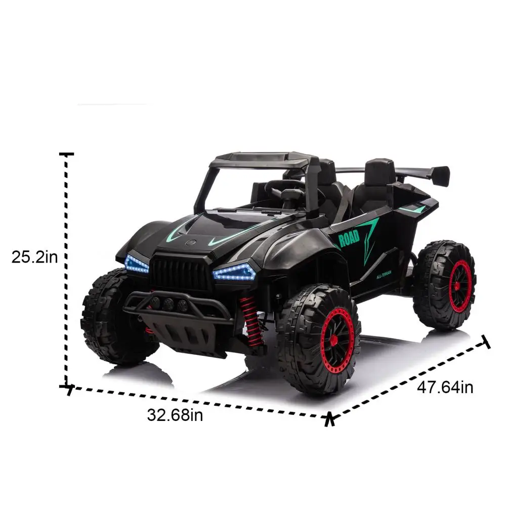 24V Two Seater Kids Electric Car with Parental Control, Bluetooth, Kids LED Light. Electric Car  Electric Car for Kids