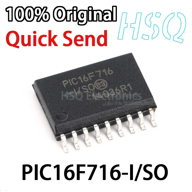 On-chip PIC16F716-I/SO PIC16F716 Chip 8-bit Flash Memory Microcontroller Original SOP-18