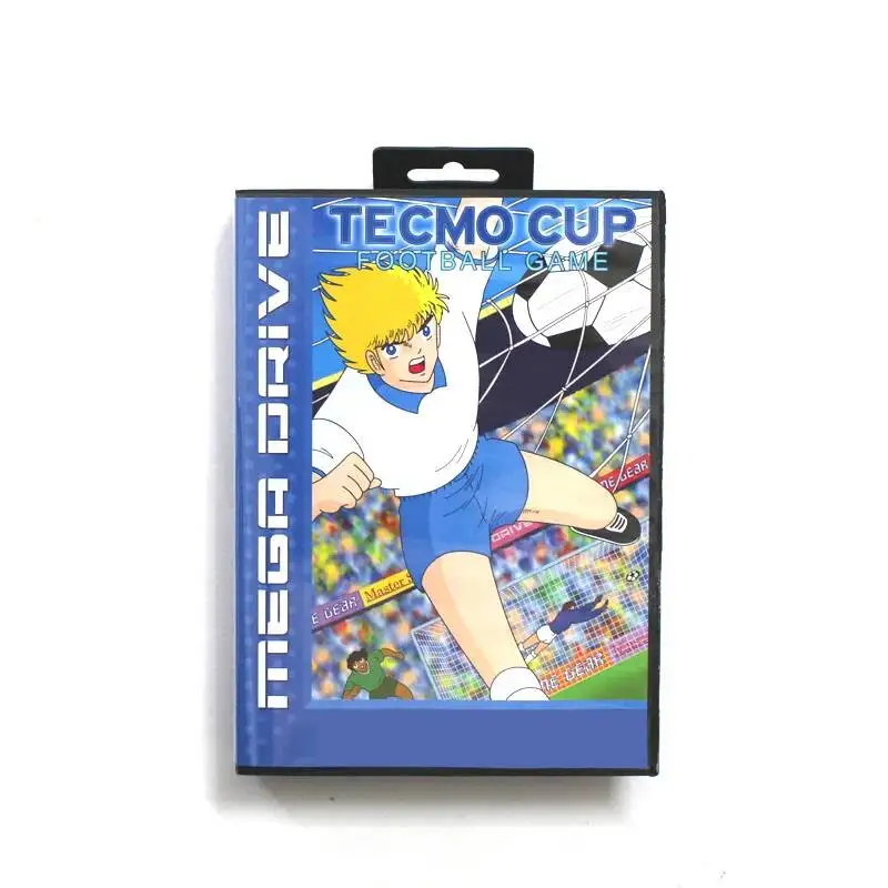 

Tecmo Cup Football MD Game Card 16 Bit EU Cover for Sega Megadrive Genesis with Retail Box