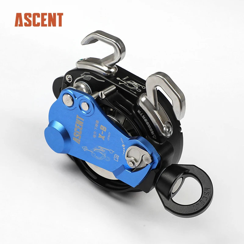 Escalador de cuerda ligero Ascender Power Drive con freno automático y velocidad ajustable para protección contra caídas industrial y de rescate
