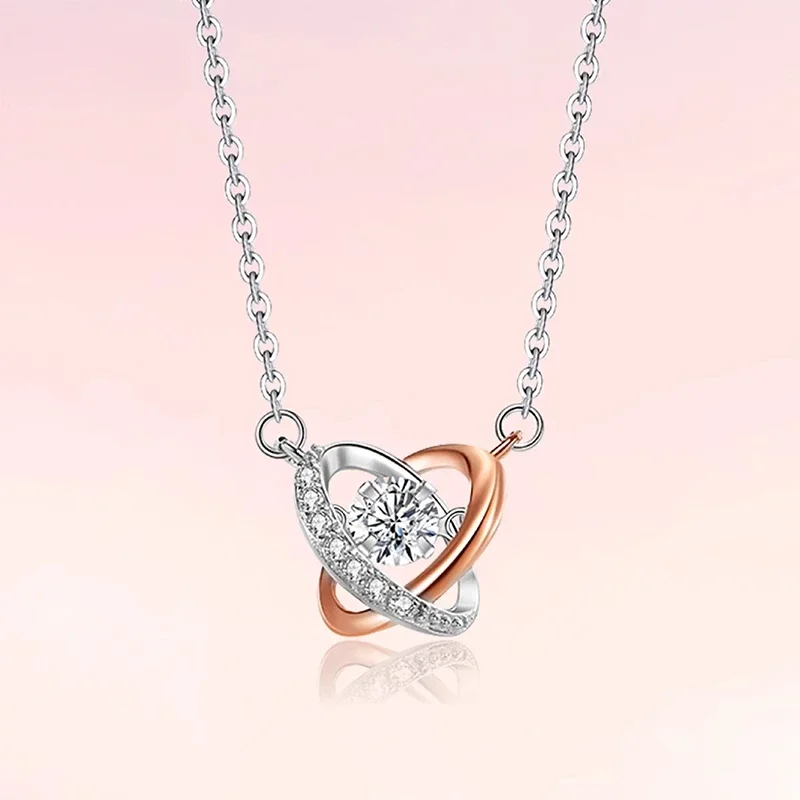 S925 Silver Niche Smart Pendant Clavicle Chain Love Necklace Gift