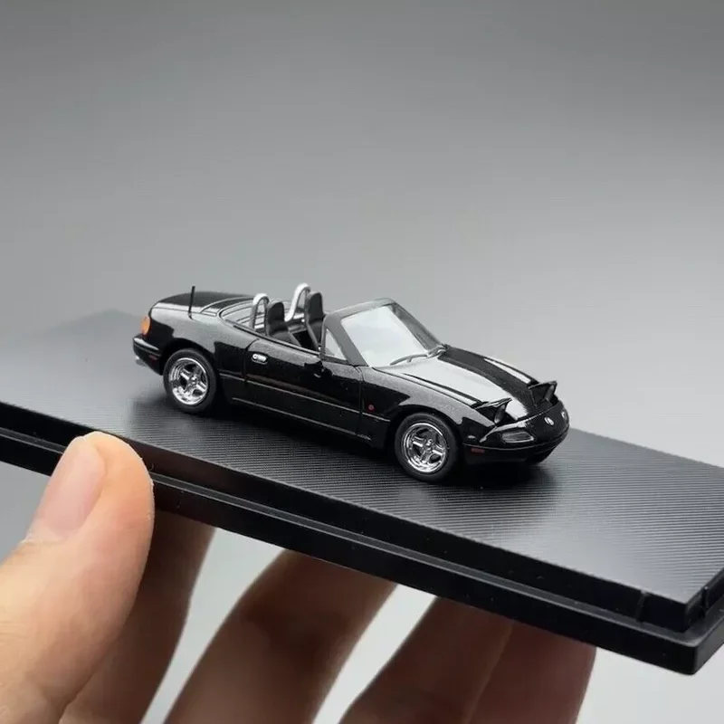 MX5 EUNOS ROADSTER BLACK 1:64 SCALE BY MICROTURBO  Car Collection Limited Edition Hobby Toys