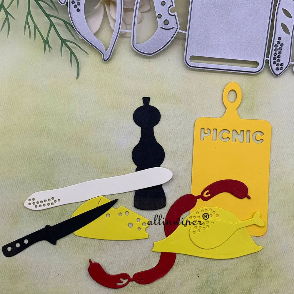 Kitchenware Metal Cutting Dies Stencils Die Cut for DIY Scrapbooking Album Paper Card Embossing