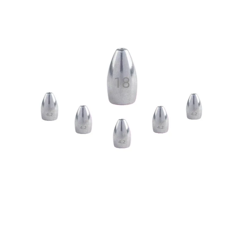 الصيد سبائك معدنية أسفل الرصاص ثقالة تكساس تلاعب كارولينا الحفارات الرصاص الوزن رمي مساعدة طويلة يلقي الصيد معالجة الملحقات #5