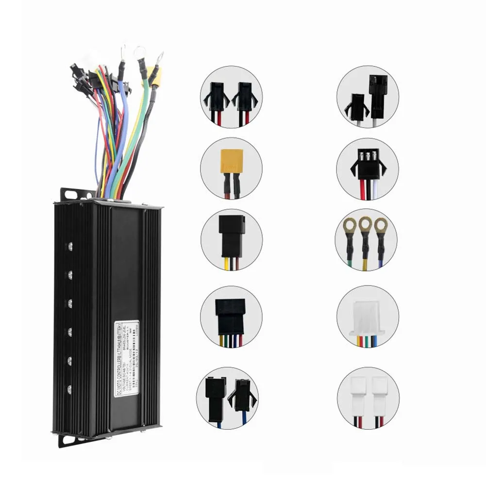 

1x 48V-72V 40A E-bike Controller Intelligent 3-mode Sine Wave For Brushless Motor Parts & Accessories