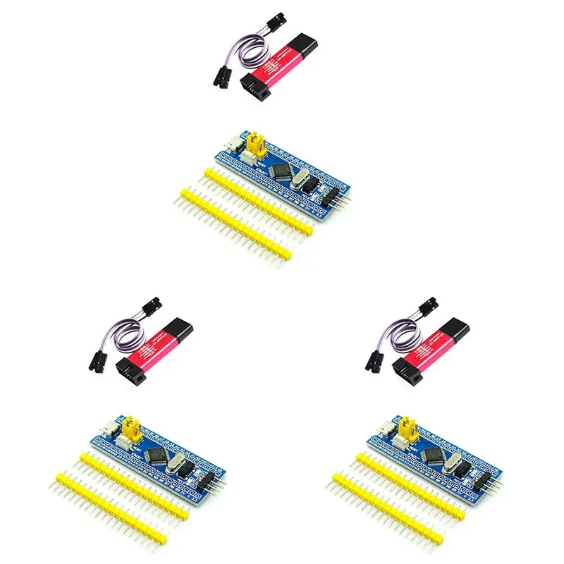 3X ST-Link V2 Programming Unit Emulator Downloader + 40Pin STM32F103C6T6 STM32 SWD Minimum System Board Micro-USB