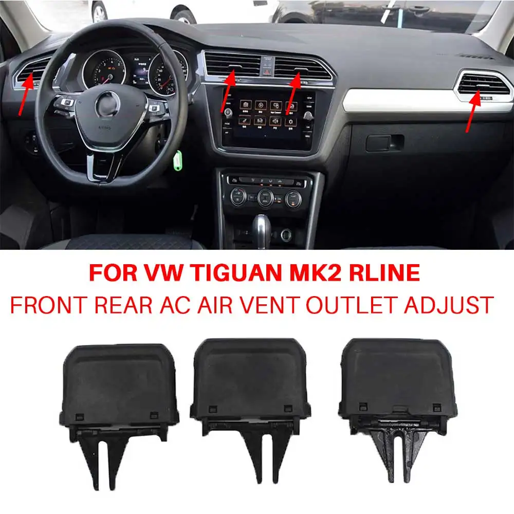 For VW Tiguan MK2 Rline Front Rear AC Air Vent Outlet Adjust Clip Grill Repair Kit 5NN819703 5NN819704 Car Accessories 2017-2022