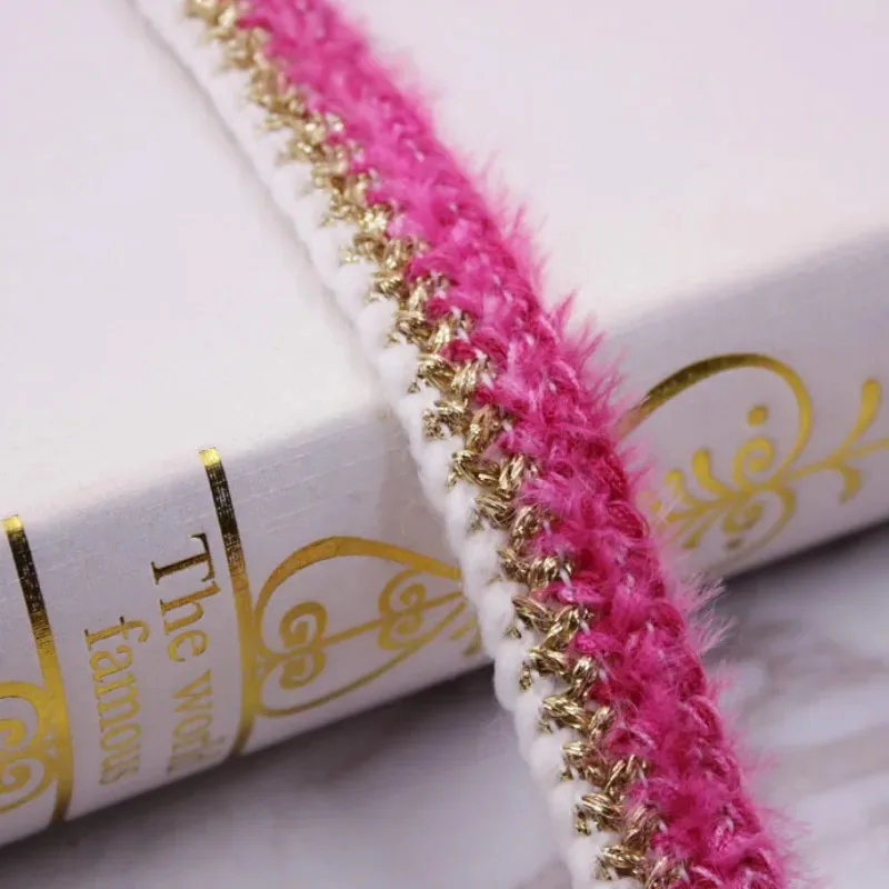 10 metri moda invernale nuovo design nastro tessuto di lana peluche tessitura per capelli pizzo trim fai da te maglione cappotto abito accessorio di stoffa