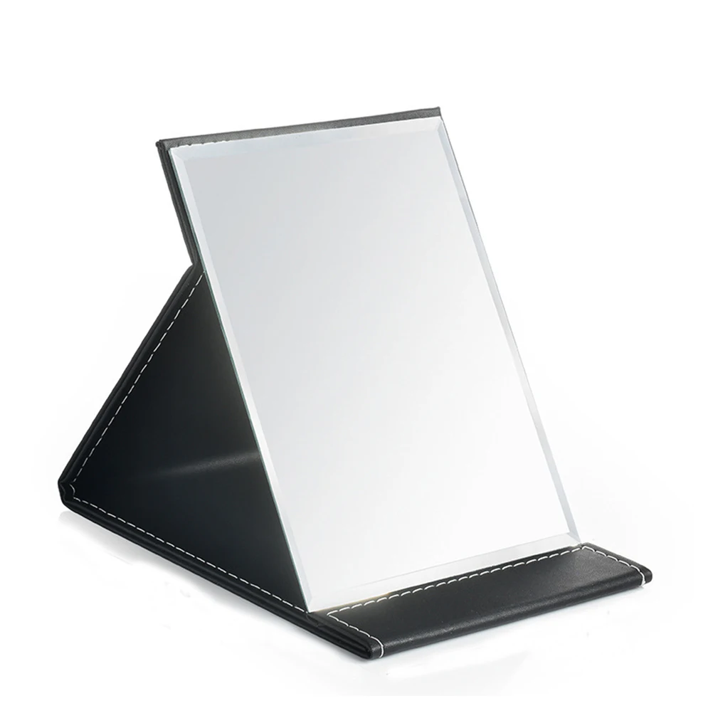 ファッション折りたたみ式ミラー PUガラスアップビューティー ポータブル トラベルギフト サイズM