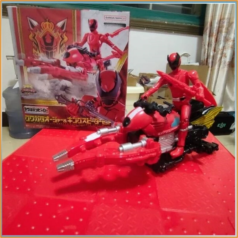

In Stock Bandai Ohsama Sentai King-Ohger Action Figure Red Ranger Kuwagata Ohger Model Toy Gift
