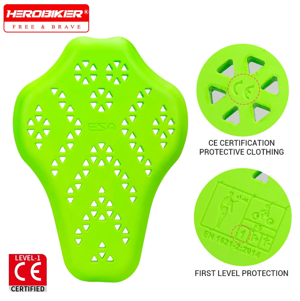 

Motorcycle Jacket Insert Back Protector Anti-fall Built-In Protective Gear Motorbike Motocross Back Pads Seismic Impact Proof