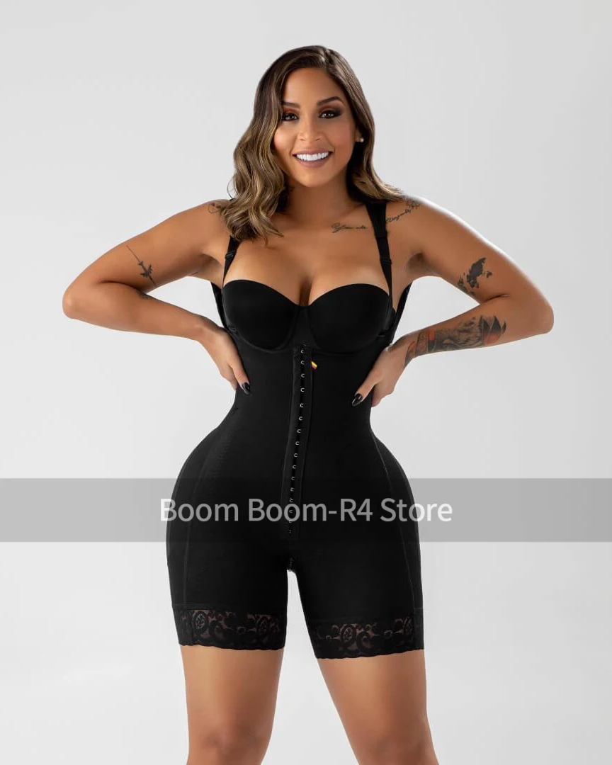 

Fajas Colombiana BBL Post Op Surgery Supplies Women Shapewear With Adjustable Abdomen After Delivery Open Bust and Crotch Shaper