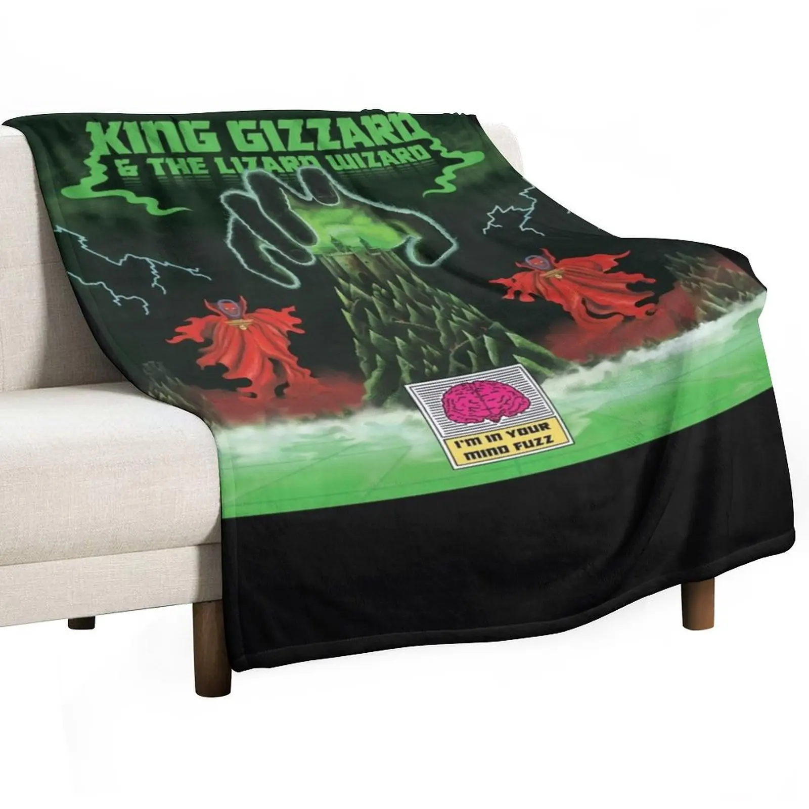 

King Gizzard & the Lizard Wizard - I&x27;m in Your Mind Fuzz Classic T-Shirt Throw Blanket Thermal Luxury St Thins Blankets