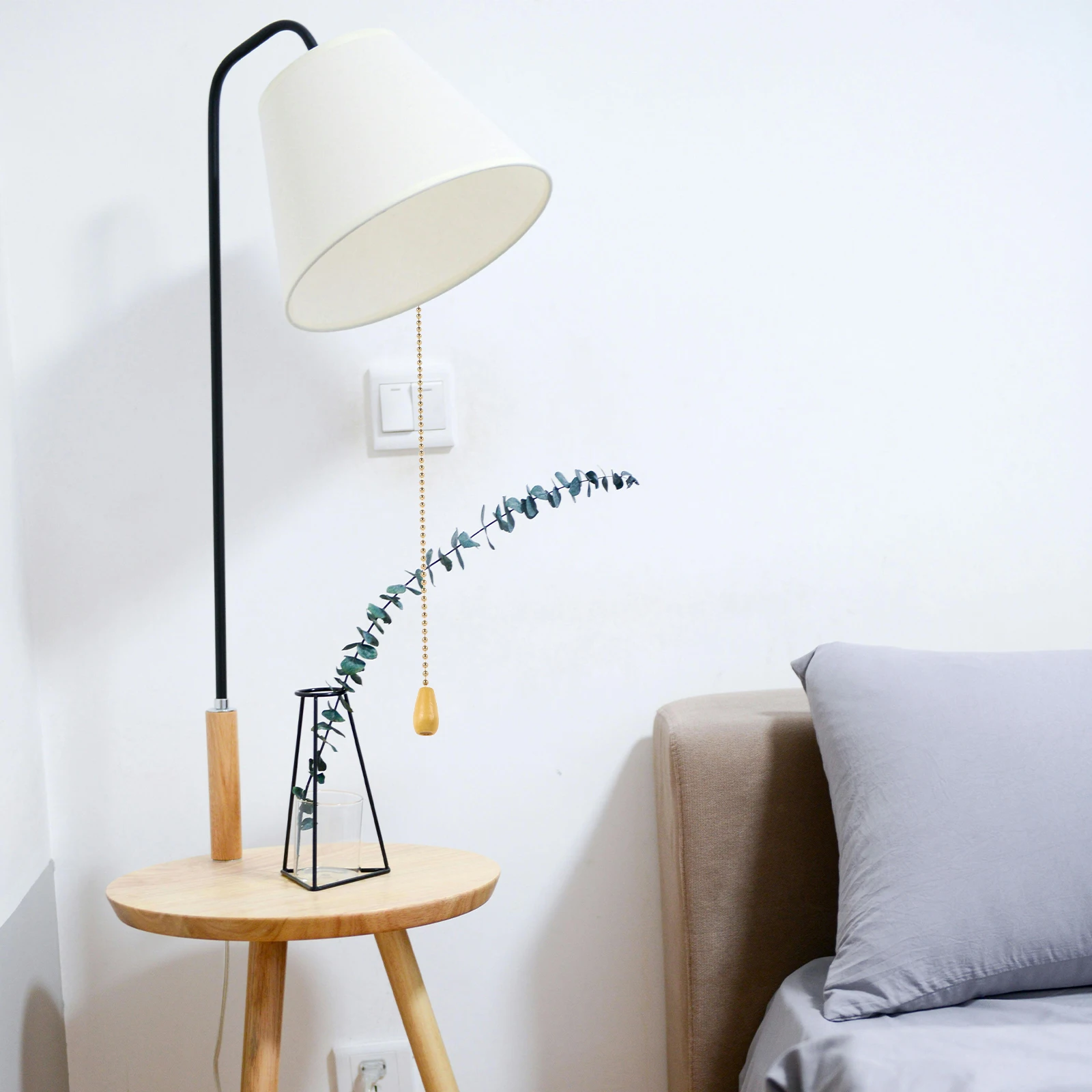 

Pull Chain Lamp Replacement Durable Wear-Resistant Pull Switch Easy Install Bathroom Wall Light Switch Diy Lamp