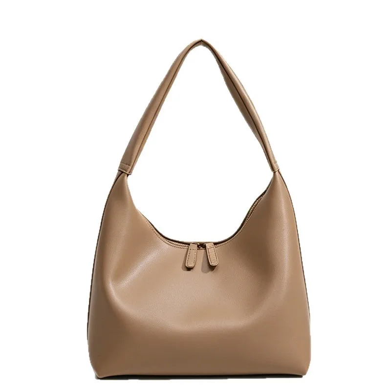 Women Simple Women Underarm Bags Trendy Fashion Hobos Shoulder Bag PU Leather Lady Handbags Bolsa Feminina Commuter Totes
