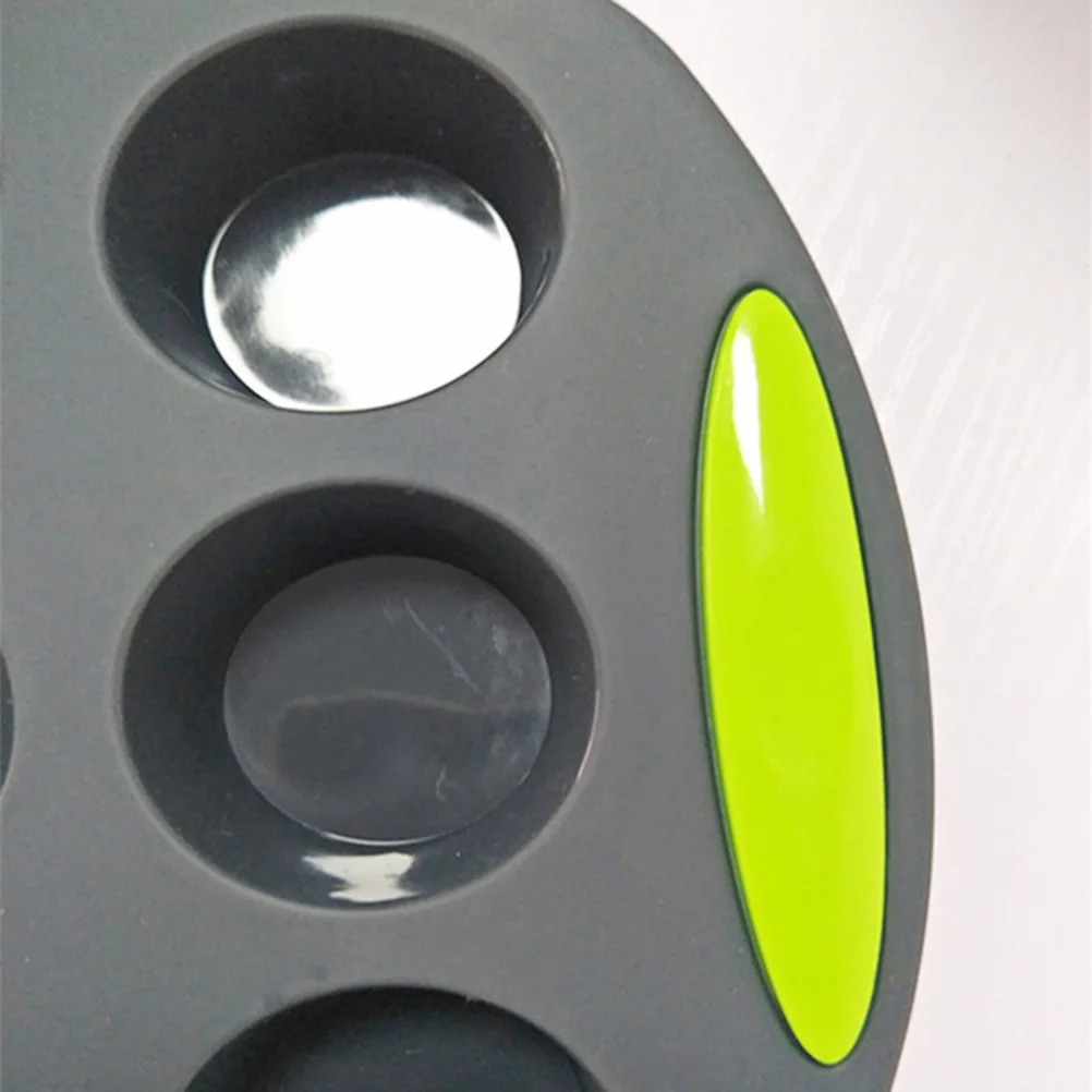 

Silicone Cake Mold 3D Round Cupcake Baking Pan Non-Slip Handle Reusable Flexible Kitchen Baking Tools Oven Safe