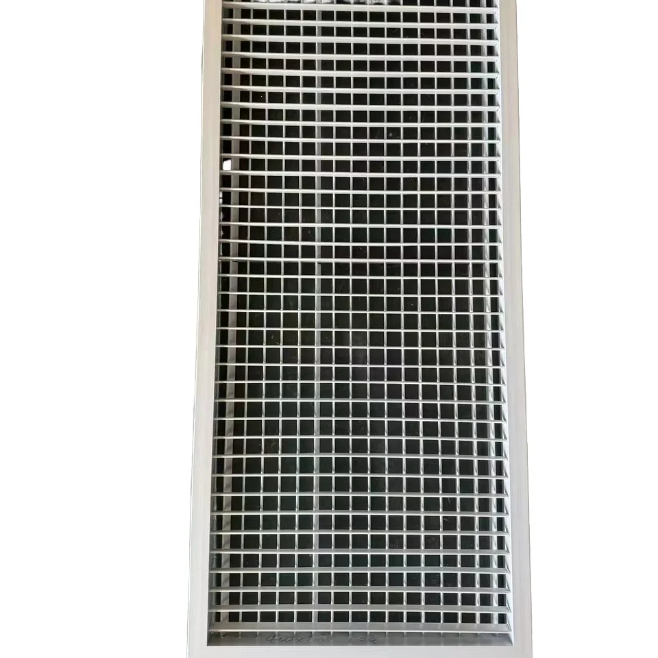Durable aluminum linear diffuser vent grille for easy installation Hospital grade square/rectangular wall installation