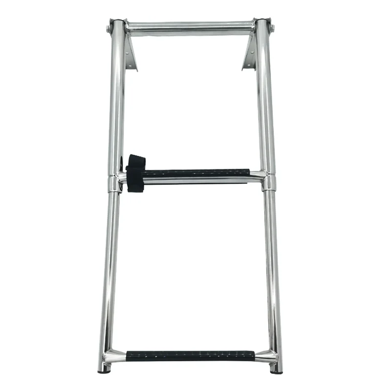 

ISURE Ship Stainless Steel Two Section Telescopic Ladder Safety Portable Yacht Ship Hardware Accessories