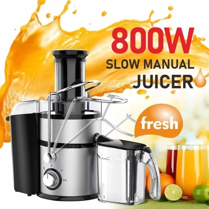 الكهربائية الفولاذ المقاوم للصدأ فم كبير متعدد الوظائف متغير السرعة التجارية المنزل الباردة الصحافة الفاكهة آلة استخراج العصير بطيئة