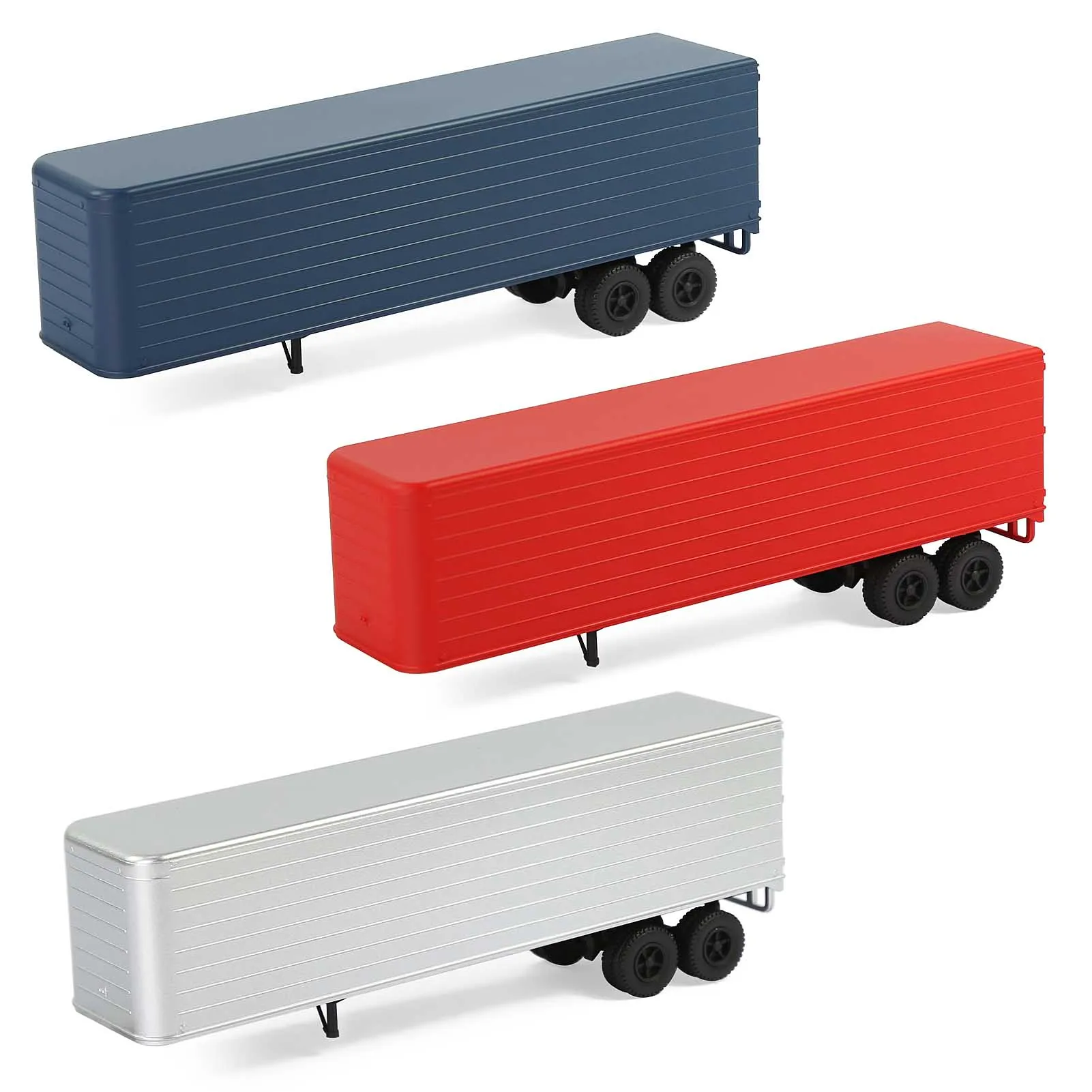 C8765 Evemodel Trailer - HO Scale 1:87 Model Trailer Assembled Painted (Pack of 1) for Model Tractor Model Wagon