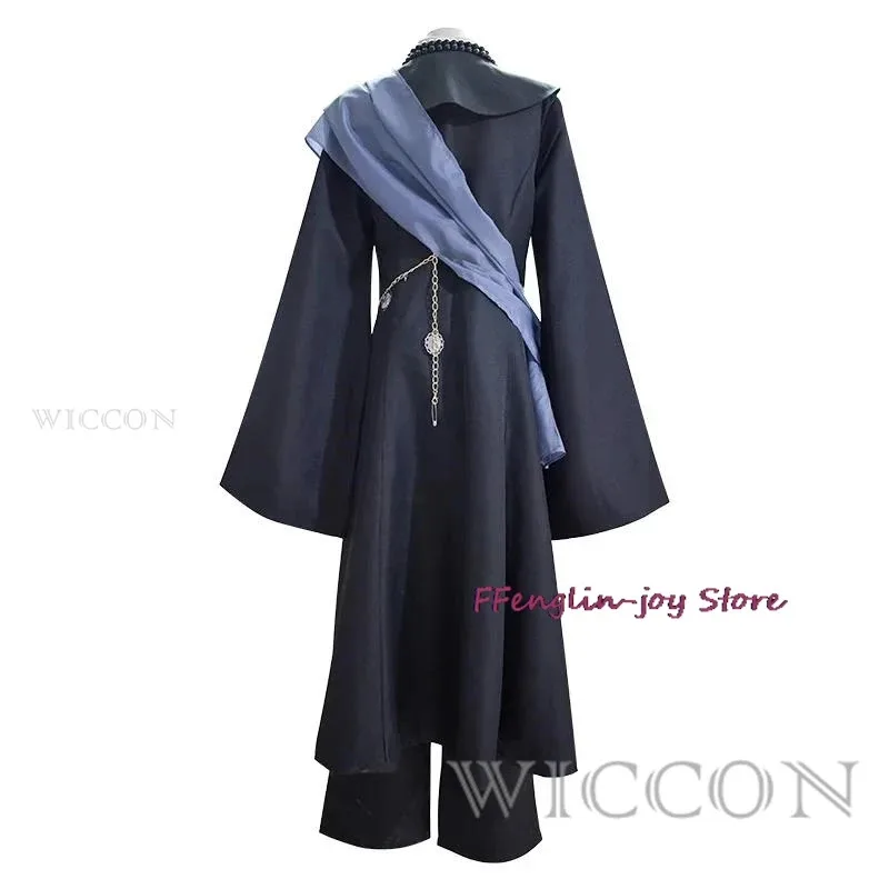 

ss23Anime Black Kuroshitsuji Undertaker Cosplay Butler Halloween Party Full Chain Hat Anime Costume