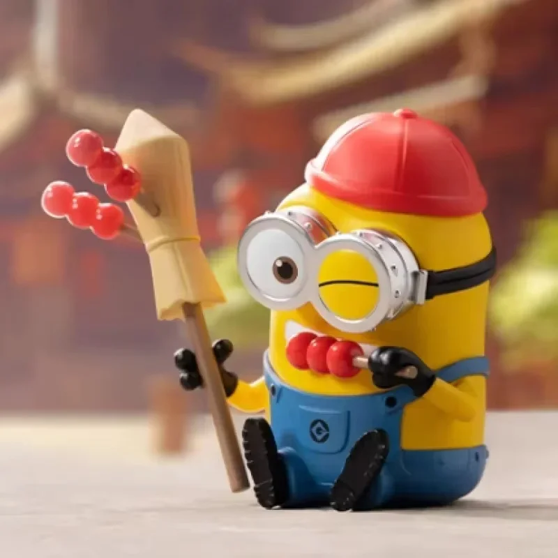 

100% Original Minions Travelogues of China Series Blind Box Guess Bag Mystery Box Toys Doll Cute Anime Figure Desktop Ornaments