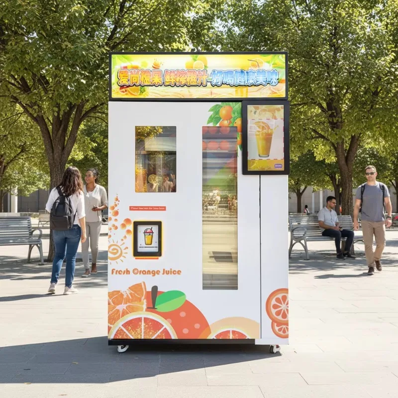 

Custom Fresh Orange Juice Vending Machine Juicer with Customizable Payment Methods for Malls, Airports and Gyms