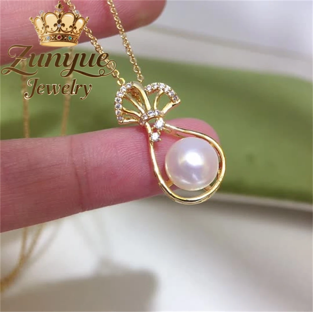 

Natural Freshwater Pearl Pendant For Money Bag, Fashionable And Versatile Pearl Necklace Gift Fashion Jewelry Exquisite Charms