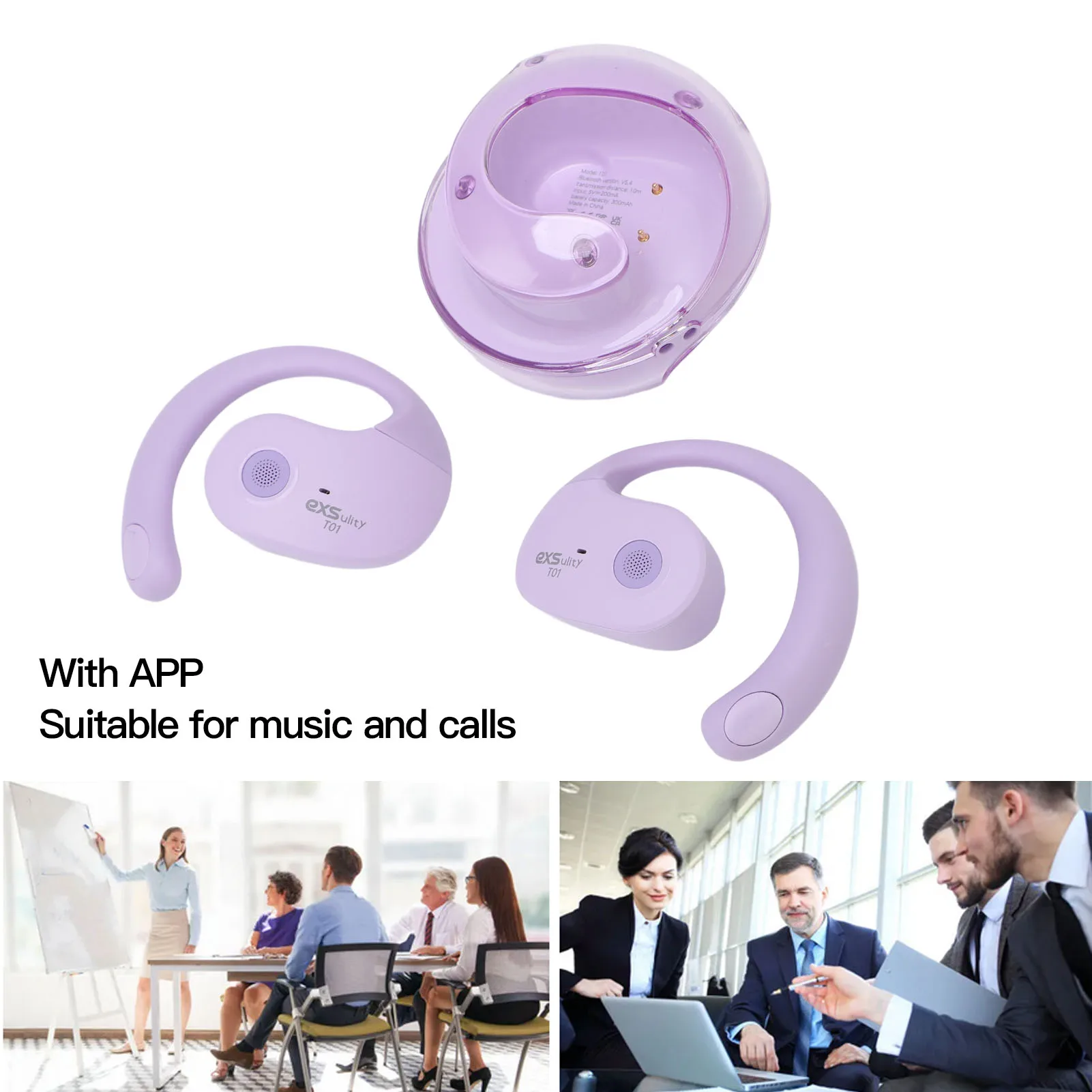 Bluetooth Translator Earbuds Language Translator Earbuds Bluetooth Wireless Earbuds Translation Device for Music Calls