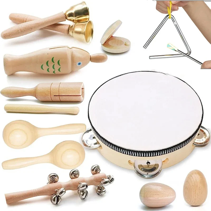 Musical Instruments For Baby Montessori Baby Wooden Toys Child Game Interactive Music Toys Educational Toys For Baby 1 2 3 Years