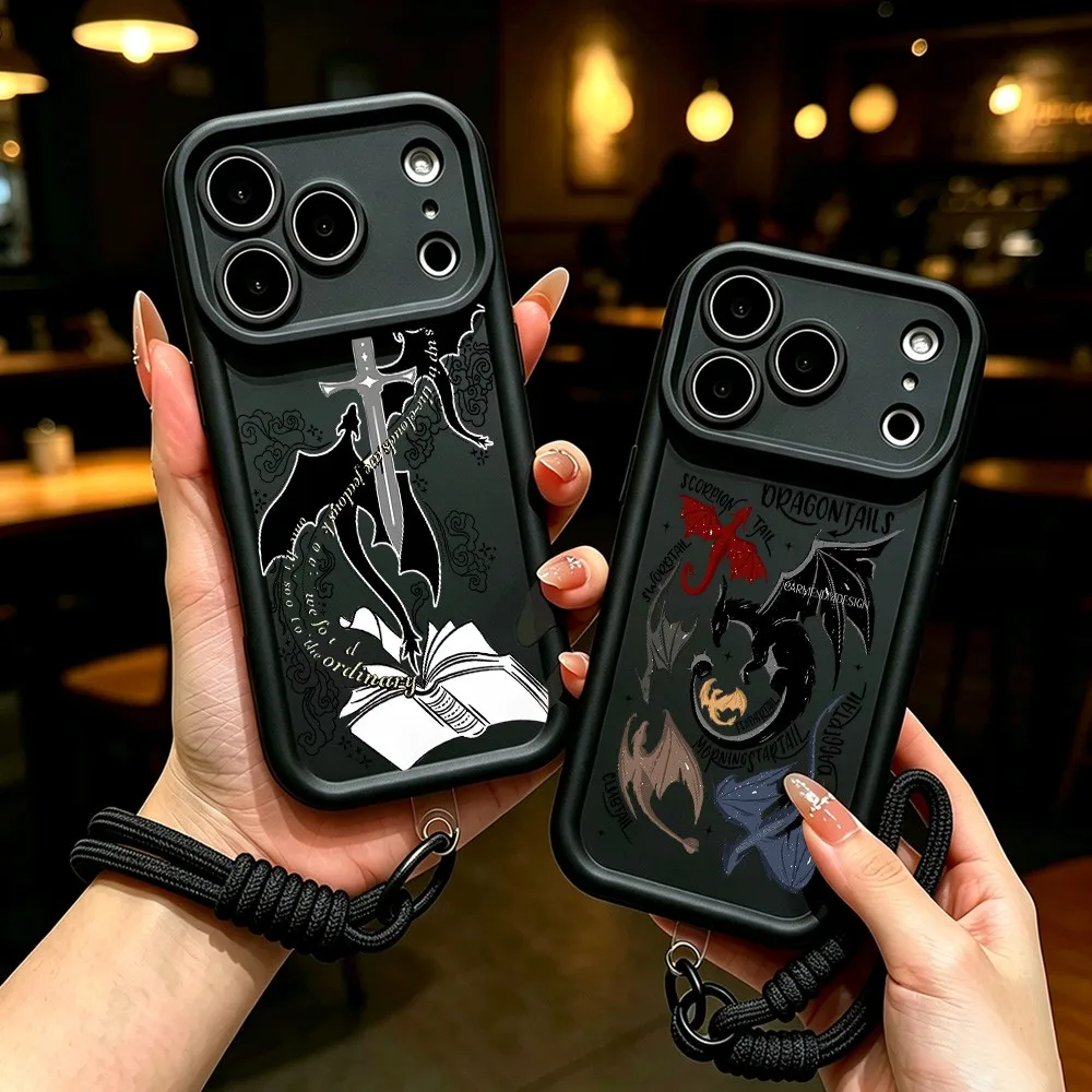HOT Phone Case for Samsung S26 S25 S24 S23 S22 S21 S20 F06 FE Plus Ultra 4G 5G Soft TPU With Lanyard Dragon F-FourthS W-WingS